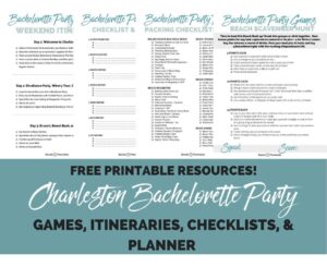 Charleston Bachelorette Party Itinerary Ideas - BakerManning.com